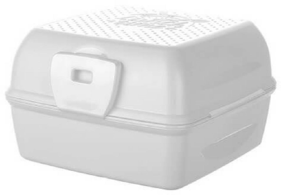 15577 Lunch Box Villa+Kanállal ebéd tárolódoboz