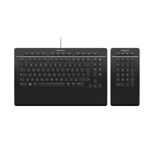 3Dconnexion 3DX-700092 Keyboard Pro US fekete billentyűzet