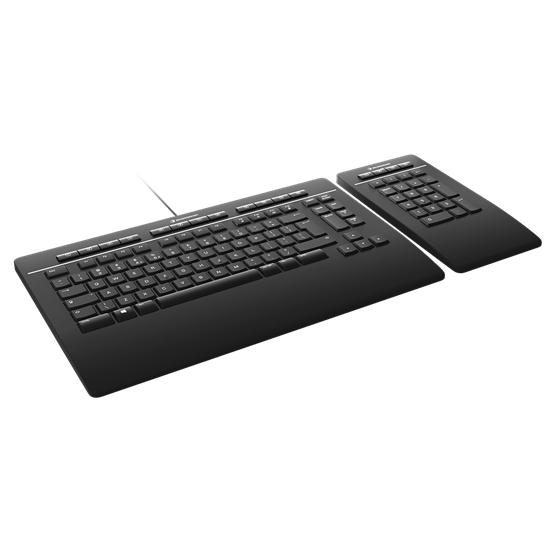 3Dconnexion 3DX-700092 Keyboard Pro US fekete billentyűzet