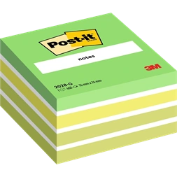 3M Post-it 2028 G 76x76mm 450lapos zöld jegyzettömb  100% PEFC, SGSCH-PEFC-COC-110078