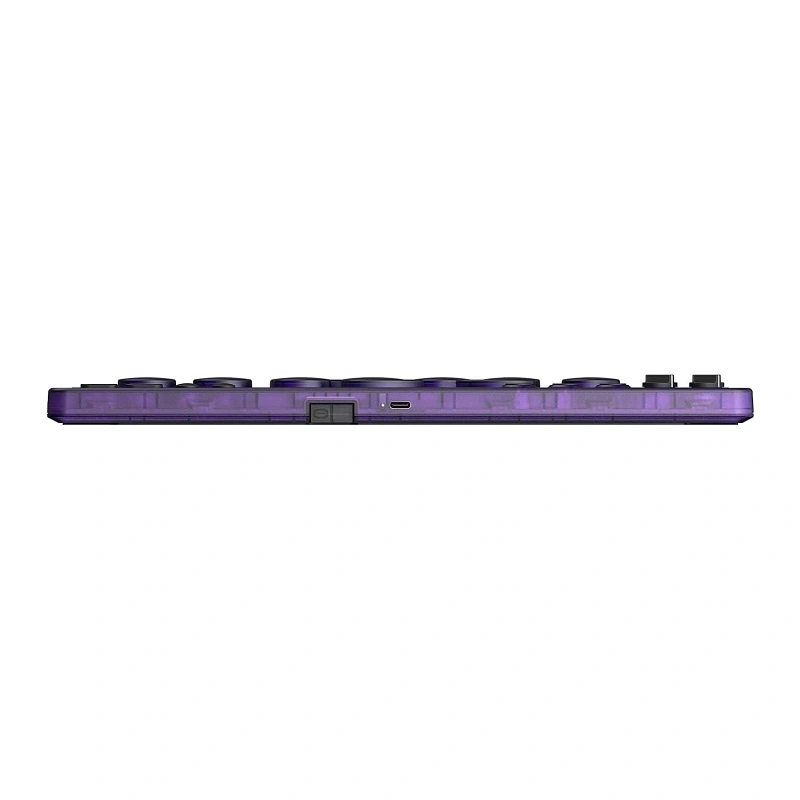 8BitDo Arcade Stick All-Button, Signature Edition, Átlátszó lila, vezeték nélküli kontroller