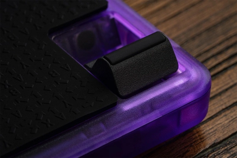 8BitDo Arcade Stick All-Button, Signature Edition, Átlátszó lila, vezeték nélküli kontroller