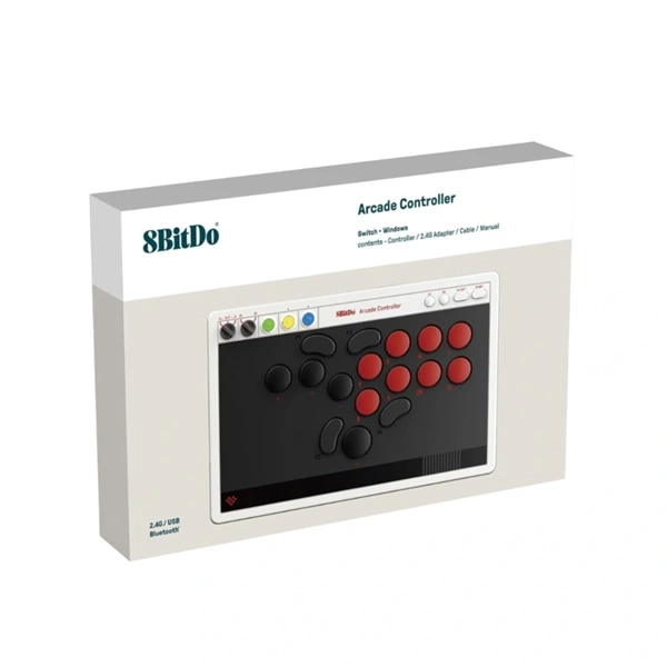 8BitDo Arcade Stick All-Button Nintendo Switch / Switch 2 / PC vezeték nélküli kontroller