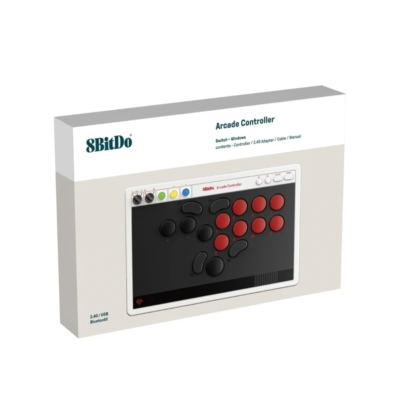 8BitDo Arcade Stick All-Button Nintendo Switch / Switch 2 / PC vezeték nélküli kontroller