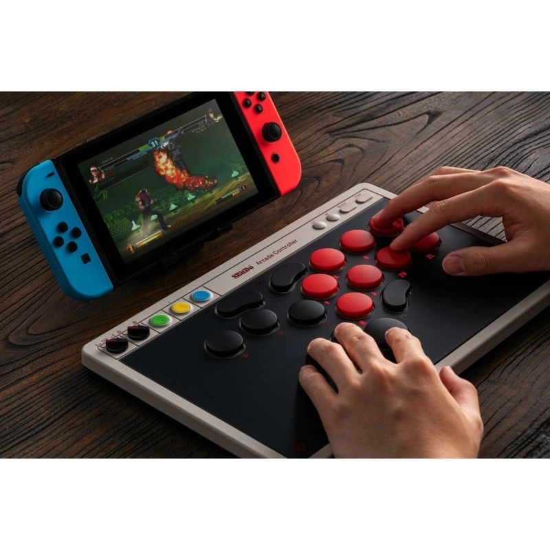 8BitDo Arcade Stick All-Button Nintendo Switch / Switch 2 / PC vezeték nélküli kontroller