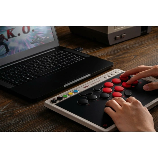 8BitDo Arcade Stick All-Button Nintendo Switch / Switch 2 / PC vezeték nélküli kontroller
