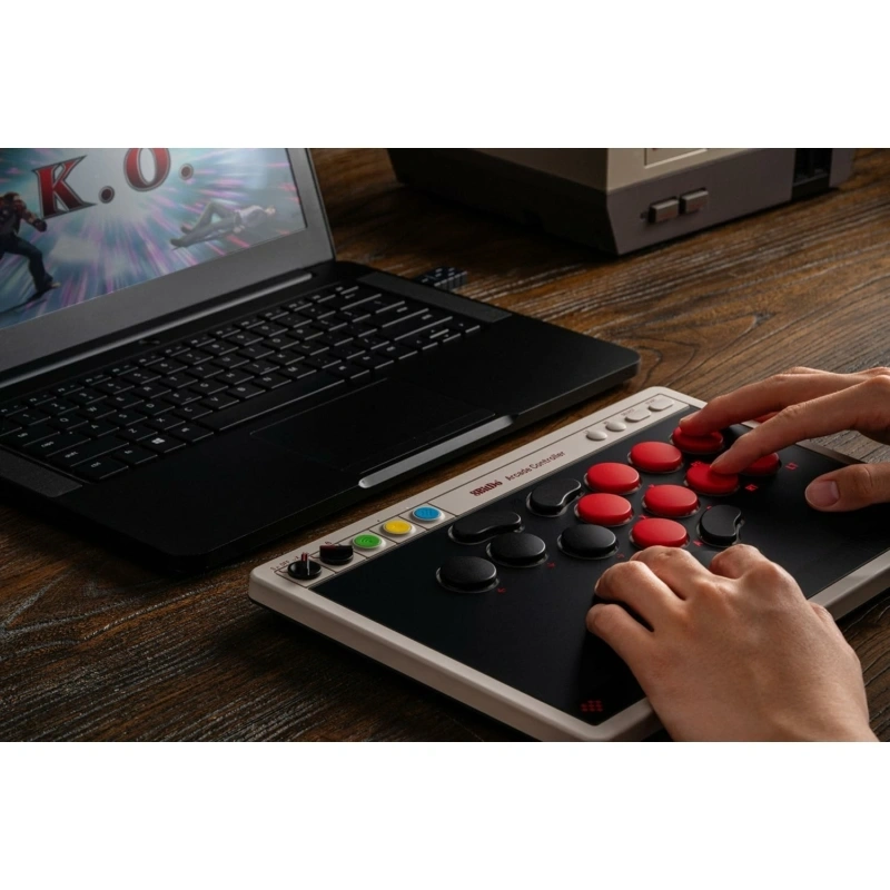 8BitDo Arcade Stick All-Button Nintendo Switch / Switch 2 / PC vezeték nélküli kontroller