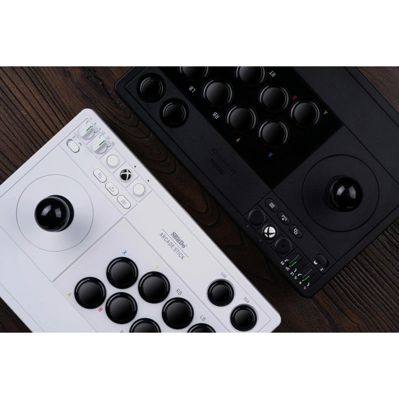 8BitDo Arcade Stick Xbox Series X|S / Xbox One / PC fehér vezeték nélküli kontroller