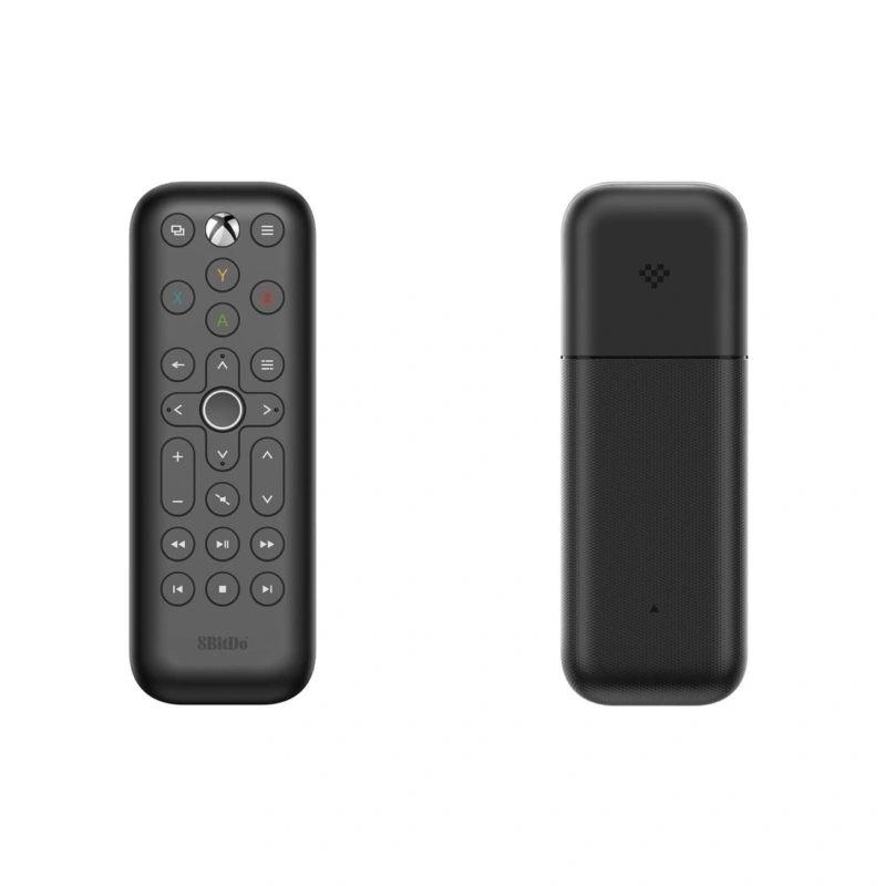 8BitDo Media Remote, Xbox Series X|S, Xbox One, fekete konzol távirányító