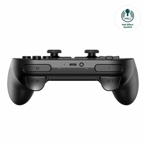 8BitDo Pro 2 Nintendo Switch / Switch 2 / PC / Mobil / Steam Bluetooth Hall-Effect fekete vezeték nélküli kontroller