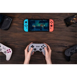 8BitDo Pro 2 Nintendo Switch / Switch 2 / PC / Mobil / Steam Bluetooth Hall-Effect fekete vezeték nélküli kontroller