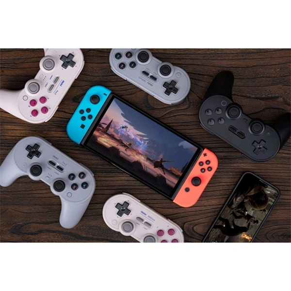 8BitDo Pro 2 Nintendo Switch / Switch 2 / PC / Mobil / Steam Bluetooth Hall-Effect fekete vezeték nélküli kontroller