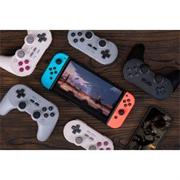 8BitDo Pro 2 Nintendo Switch / Switch 2 / PC / Mobil / Steam Bluetooth Hall-Effect fekete vezeték nélküli kontroller
