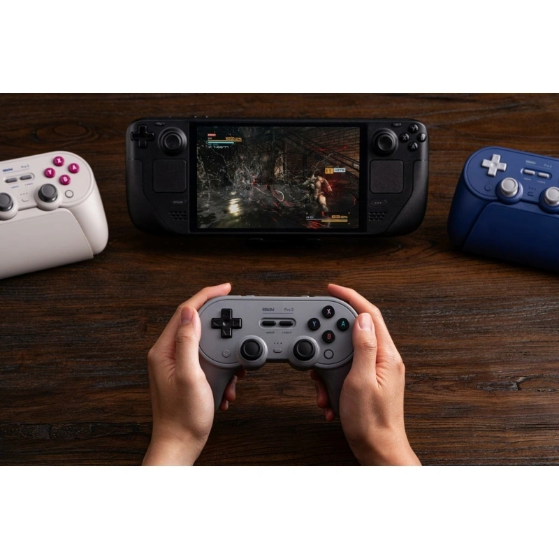8BitDo Pro 3 Nintendo Switch / Switch 2 / PC / SteamOS / Mobil TMR Joystick G Classic vezeték nélküli kontroller