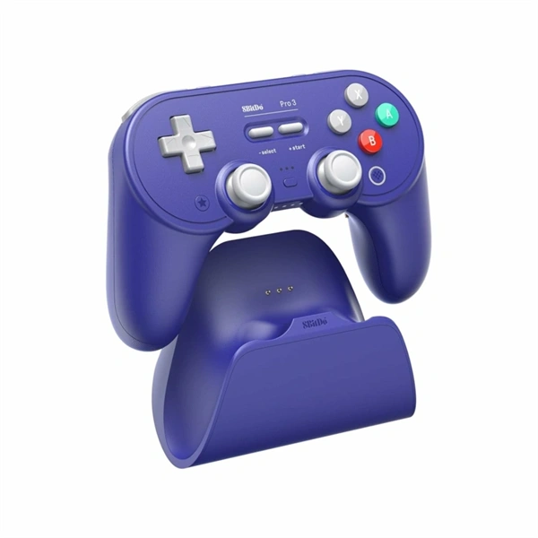 8BitDo Pro 3 Nintendo Switch / Switch 2 / PC / SteamOS / Mobil TMR Joystick lila vezeték nélküli kontroller