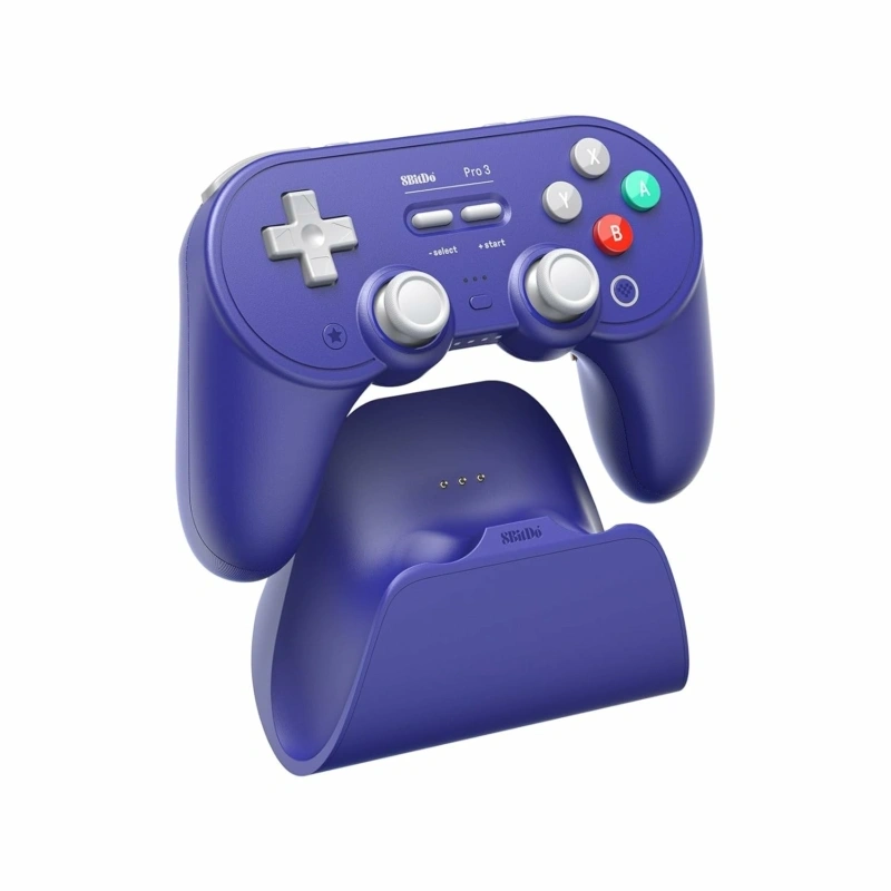 8BitDo Pro 3 Nintendo Switch / Switch 2 / PC / SteamOS / Mobil TMR Joystick lila vezeték nélküli kontroller