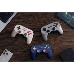 8BitDo Pro 3 Nintendo Switch / Switch 2 / PC / SteamOS / Mobil TMR Joystick lila vezeték nélküli kontroller