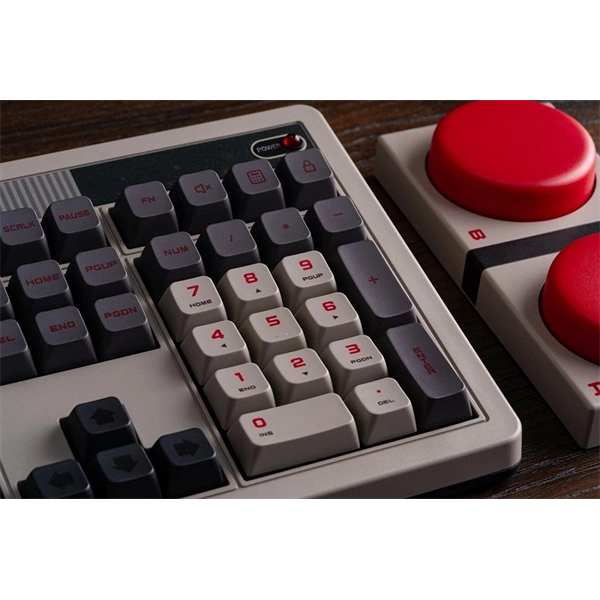 8BitDo Retro 108, Mechanikus, Kailh Box, N Edition, vezeték nélküli billentyűzet