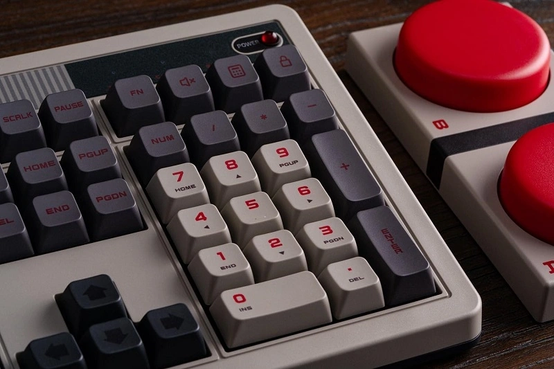 8BitDo Retro 108, Mechanikus, Kailh Box, N Edition, vezeték nélküli billentyűzet