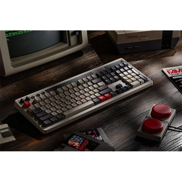 8BitDo Retro 108, Mechanikus, Kailh Box, N Edition, vezeték nélküli billentyűzet