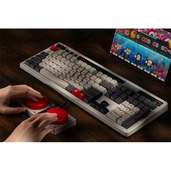 8BitDo Retro 108, Mechanikus, Kailh Box, N Edition, vezeték nélküli billentyűzet