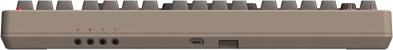 8BitDo Retro 87, Mechanikus, Kailh Box, C64 Edition, vezeték nélküli billentyűzet
