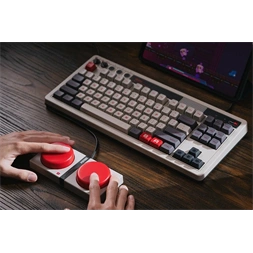 8BitDo Retro 87, Mechanikus, Kailh Box, N Edition, vezeték nélküli billentyűzet