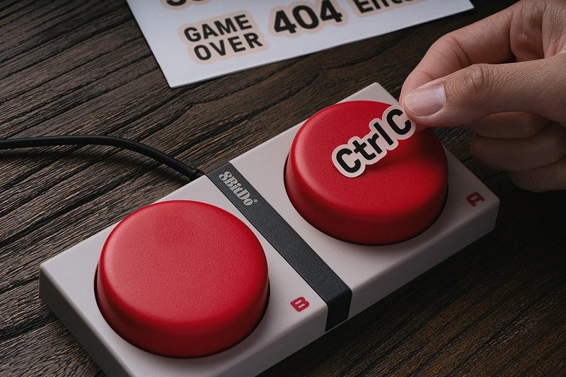 8BitDo Retro 87, Mechanikus, Kailh Box, N Edition, vezeték nélküli billentyűzet