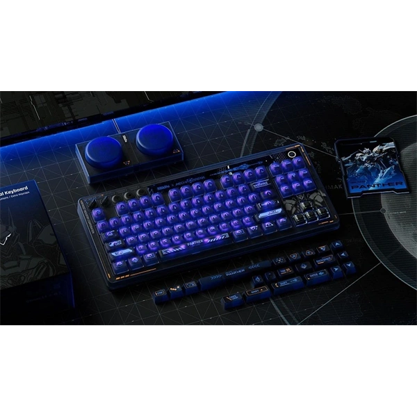 8BitDo Retro 87, Mechanikus, Kailh Glaze Jellyfish Pro, Mecha Break Edition, vezeték nélküli billentyűzet