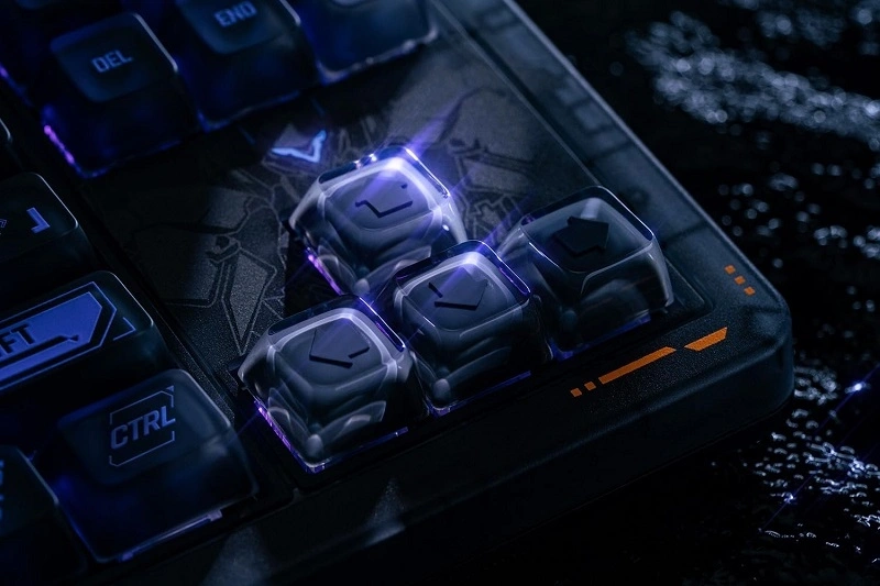 8BitDo Retro 87, Mechanikus, Kailh Glaze Jellyfish Pro, Mecha Break Edition, vezeték nélküli billentyűzet