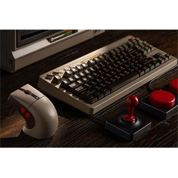 8BitDo Retro R8, 26 000 DPI, PAW 3395, C64 Edition, vezeték nélküli egér