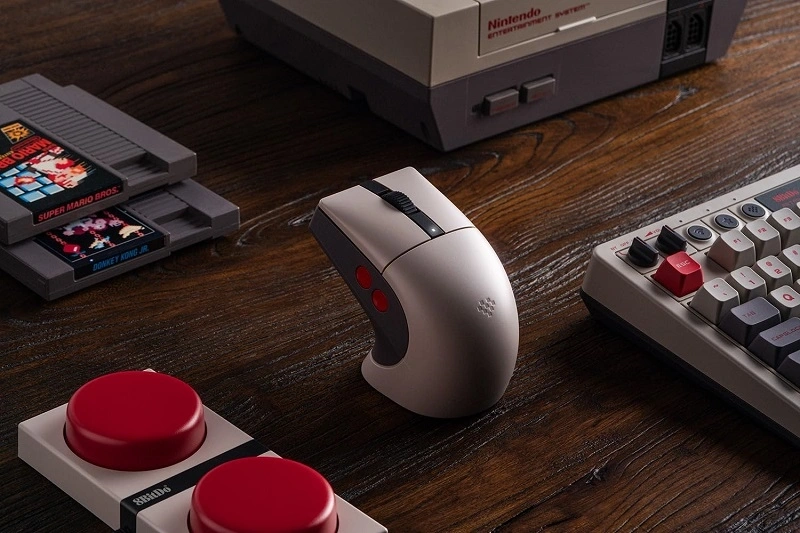 8BitDo Retro R8, 26 000 DPI, PAW 3395, N Edition, vezeték nélküli egér
