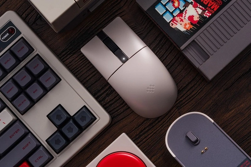 8BitDo Retro R8, 26 000 DPI, PAW 3395, N Edition, vezeték nélküli egér