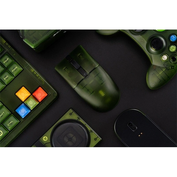 8BitDo Retro R8, 26 000 DPI, PAW 3395, Xbox Edition, vezeték nélküli egér