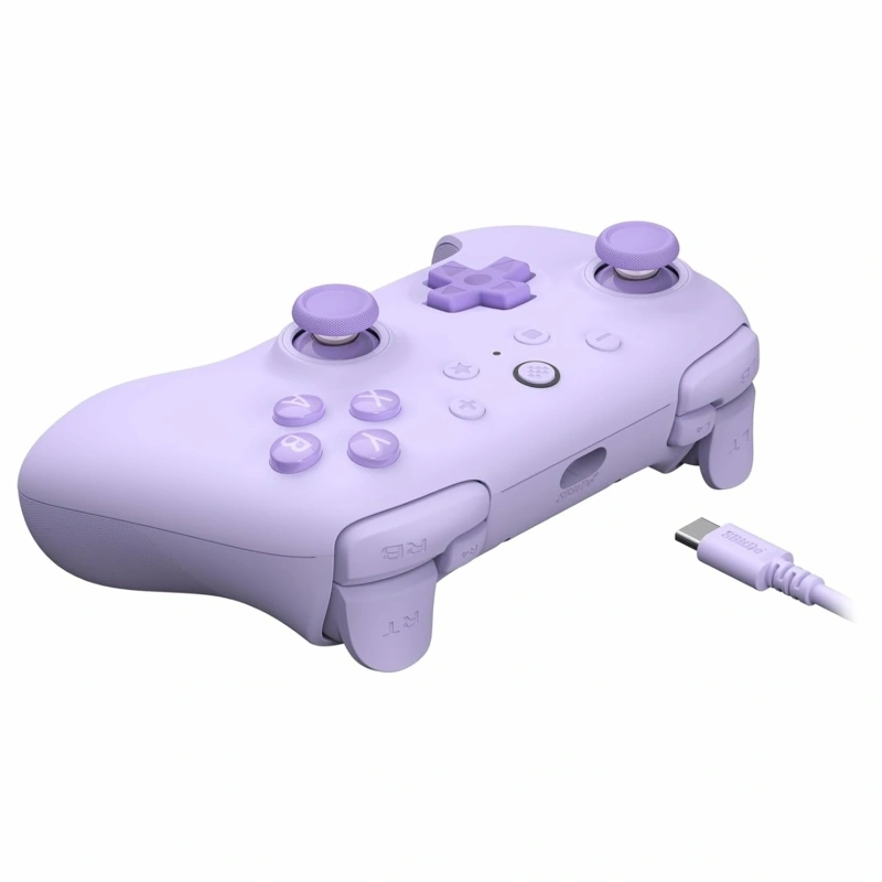 8BitDo Ultimate 2C Wired, PC (Windows), Mobil (Android), 1000Hz, Hall-Effect, lila vezetékes kontroller