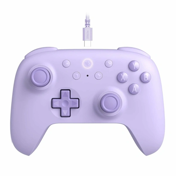 8BitDo Ultimate 2C Wired, PC (Windows), Mobil (Android), 1000Hz, Hall-Effect, lila vezetékes kontroller