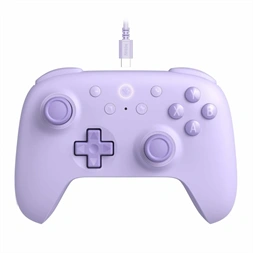 8BitDo Ultimate 2C Wired, PC (Windows), Mobil (Android), 1000Hz, Hall-Effect, lila vezetékes kontroller
