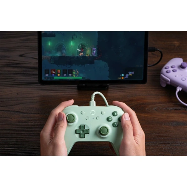 8BitDo Ultimate 2C Wired, PC (Windows), Mobil (Android), 1000Hz, Hall-Effect, zöld vezetékes kontroller