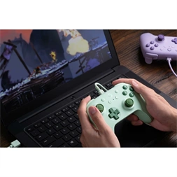 8BitDo Ultimate 2C Wired, PC (Windows), Mobil (Android), 1000Hz, Hall-Effect, zöld vezetékes kontroller