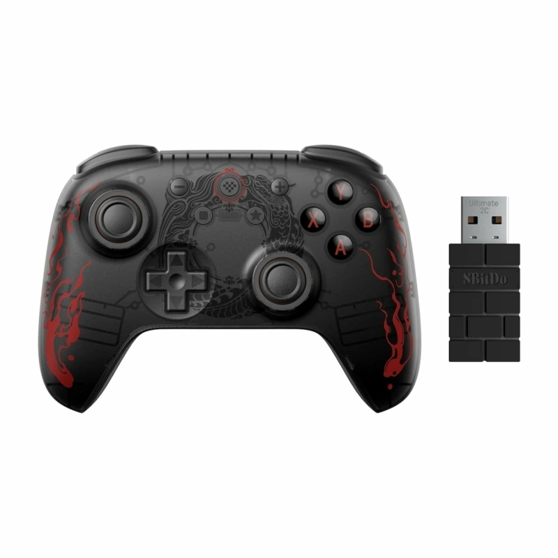 8BitDo Ultimate 2C Wireless, PC, Mobil (Android), Hall-Effect, Myth Wu Kong, vezeték nélküli kontroller
