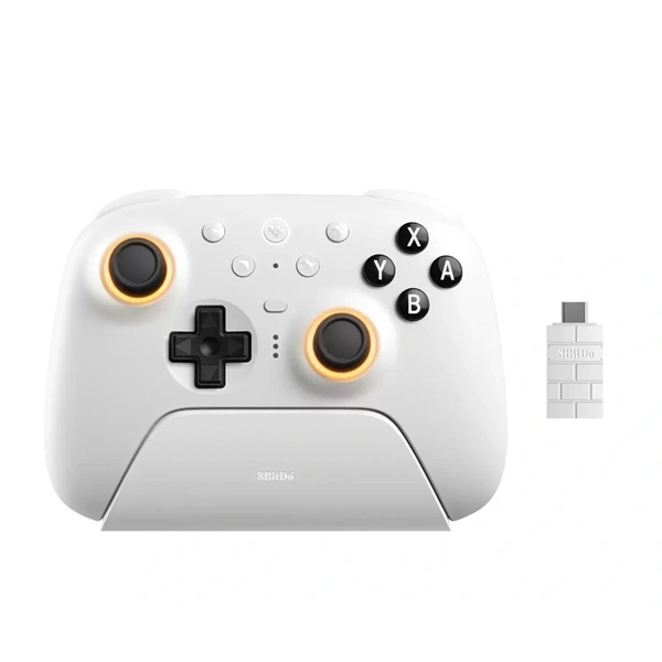 8BitDo Ultimate 2 Nintendo Switch / Switch 2 / PC Hall-Effect fehér vezeték nélküli kontroller
