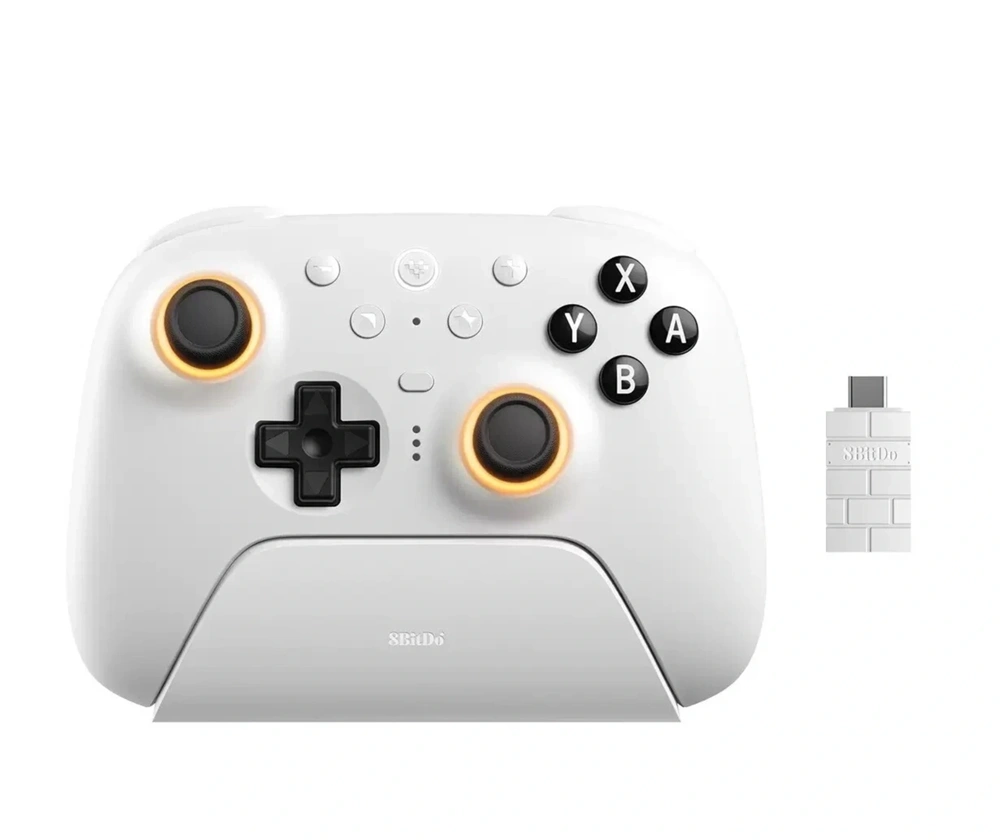 8BitDo Ultimate 2 Nintendo Switch / Switch 2 / PC Hall-Effect fehér vezeték nélküli kontroller