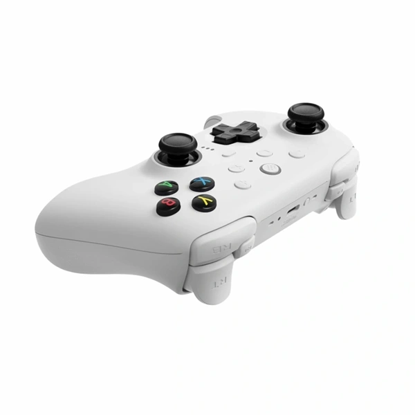 8BitDo Ultimate 2 Wireless 2.4G, PC, Android, SteamOS, iOS, TMR Joysticks, 1000Hz, fehér vezeték nélküli kontroller