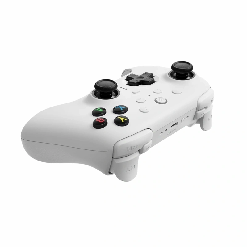8BitDo Ultimate 2 Wireless 2.4G, PC, Android, SteamOS, iOS, TMR Joysticks, 1000Hz, fehér vezeték nélküli kontroller