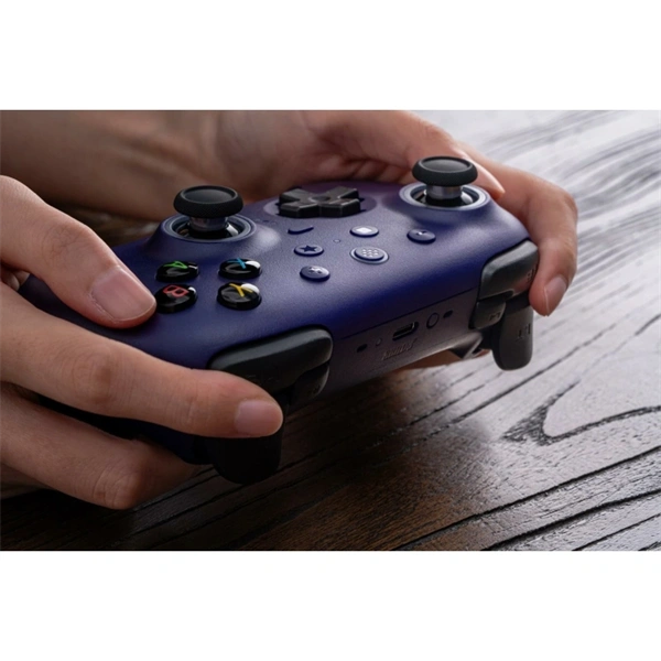 8BitDo Ultimate 2 Wireless 2.4G, PC, Android, SteamOS, iOS, TMR Joysticks, 1000Hz, lila vezeték nélküli kontroller