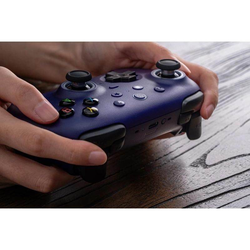 8BitDo Ultimate 2 Wireless 2.4G, PC, Android, SteamOS, iOS, TMR Joysticks, 1000Hz, lila vezeték nélküli kontroller