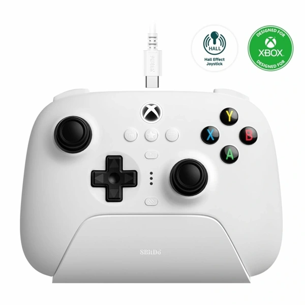 8BitDo Ultimate 3-mode Xbox Series X|S / Xbox One / PC / Mobil Hall-Effect fehér vezeték nélküli kontroller