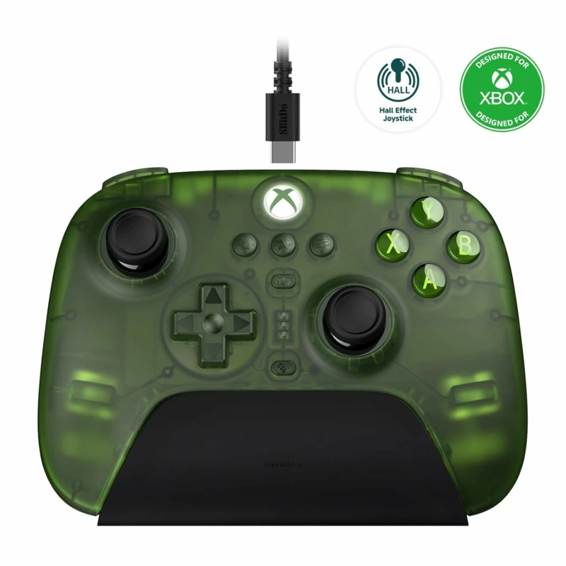 8BitDo Ultimate 3-mode Xbox Series X|S / Xbox One / PC / Mobil Hall-Effect jáde zöld vezeték nélküli kontroller