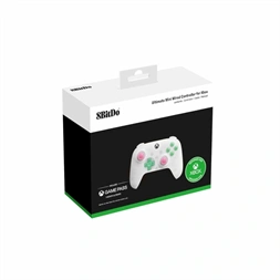 8Bitdo Ultimate Mini, Xbox Series X|S, Xbox One, PC, Official, Hall-Effect, áttetsző fehér vezetékes kontroller