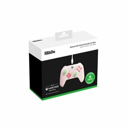 8Bitdo Ultimate Mini, Xbox Series X|S, Xbox One, PC, Official, Hall-Effect, pink vezetékes kontroller